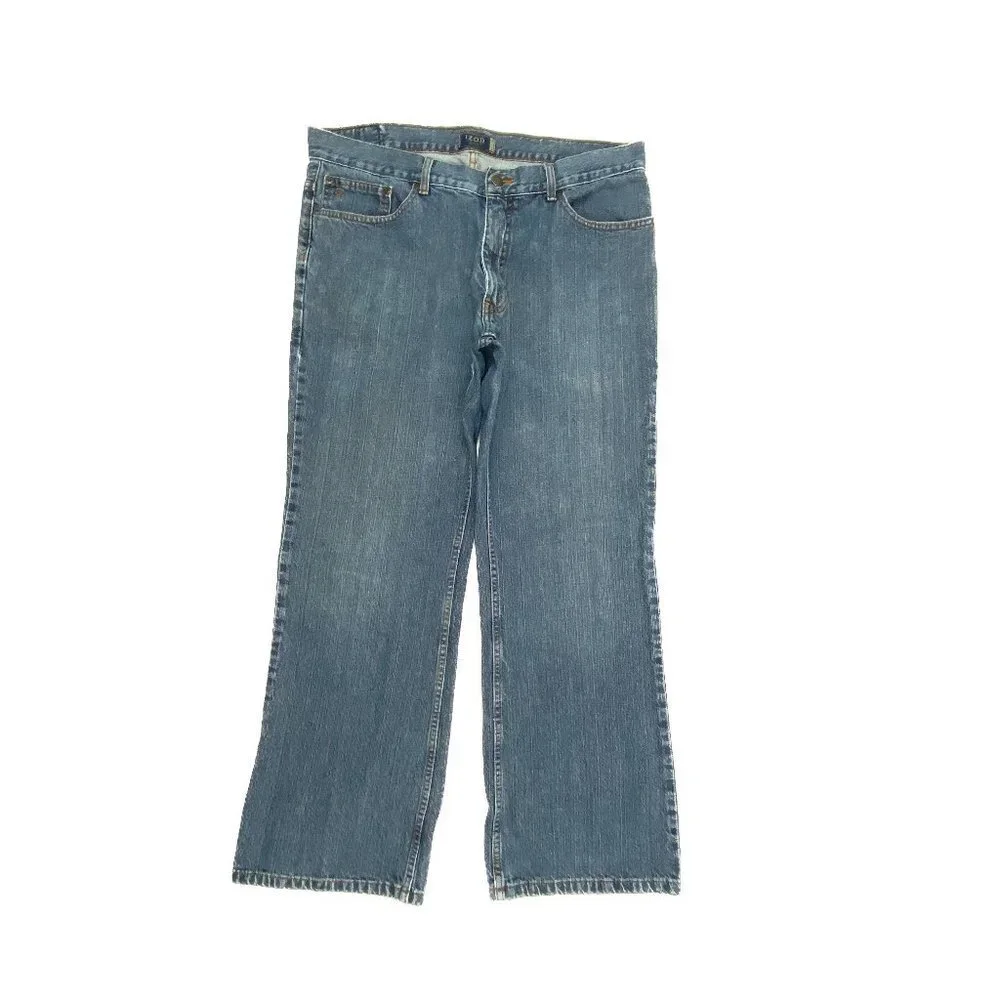 Izod Bootcut Men's size‎ 36x30 Medium Wash Blue Denim jeans
